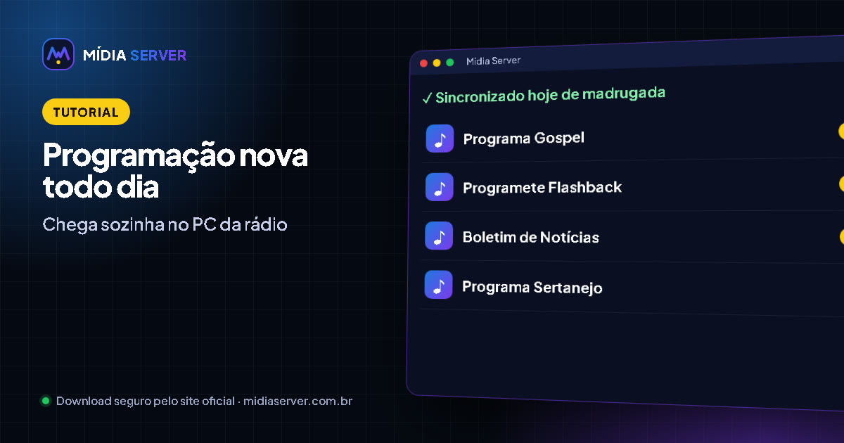 Como receber os Conteúdos para Rádios direto no computador da rádio