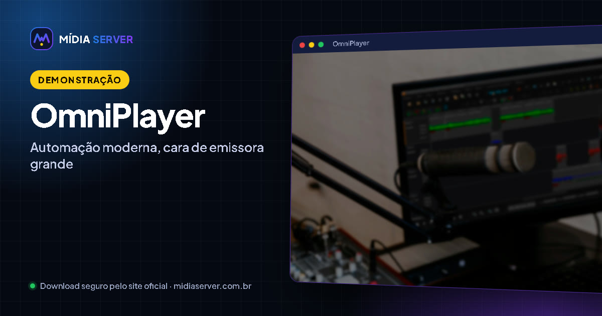 OmniPlayer: OmniPlayer: automação de rádio moderna (demonstração)